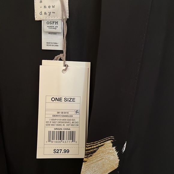 A New Day OSFA Kimono with Tie Front - Picture 2 of 4